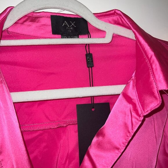 AX Paris Pink Satin Wrapped Dress Size 10 - From ASOS - Picture 3 of 6